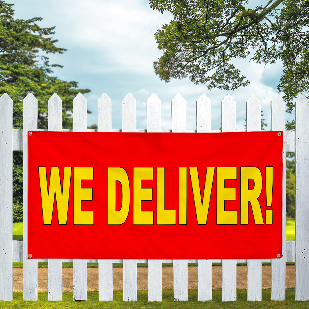 Vinyl Banner Multiple Sizes We Deliver B Weatherproof Industrial Yard Signs