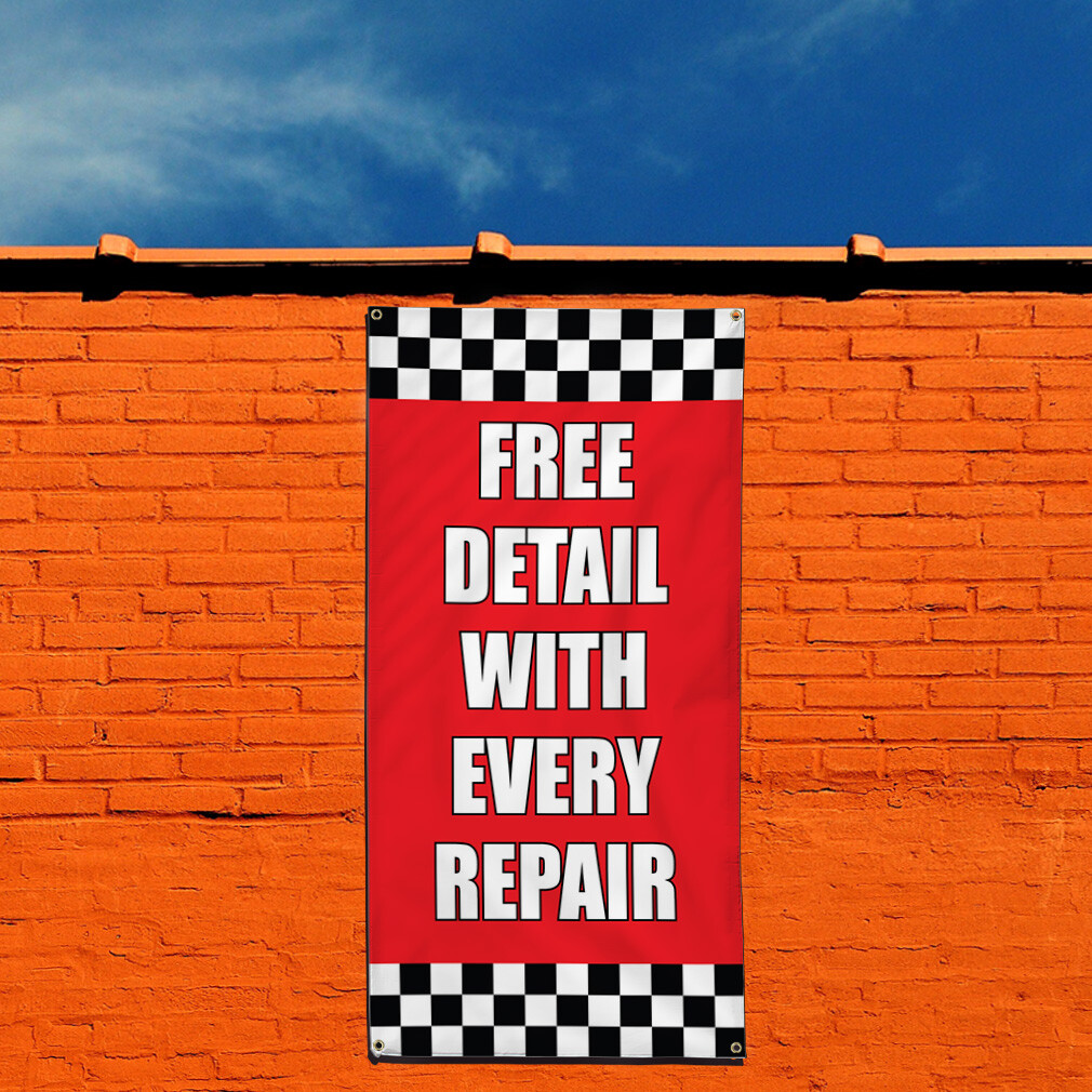 Vertical Vinyl Banner Multiple Sizes Outdoor Weatherproof Industrial Yard Signs