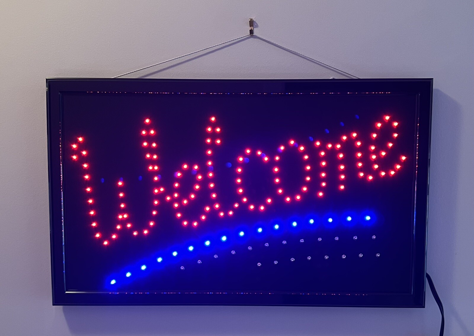 Ultra Bright LED Neon Light WELCOME Sign Animated Motion Light