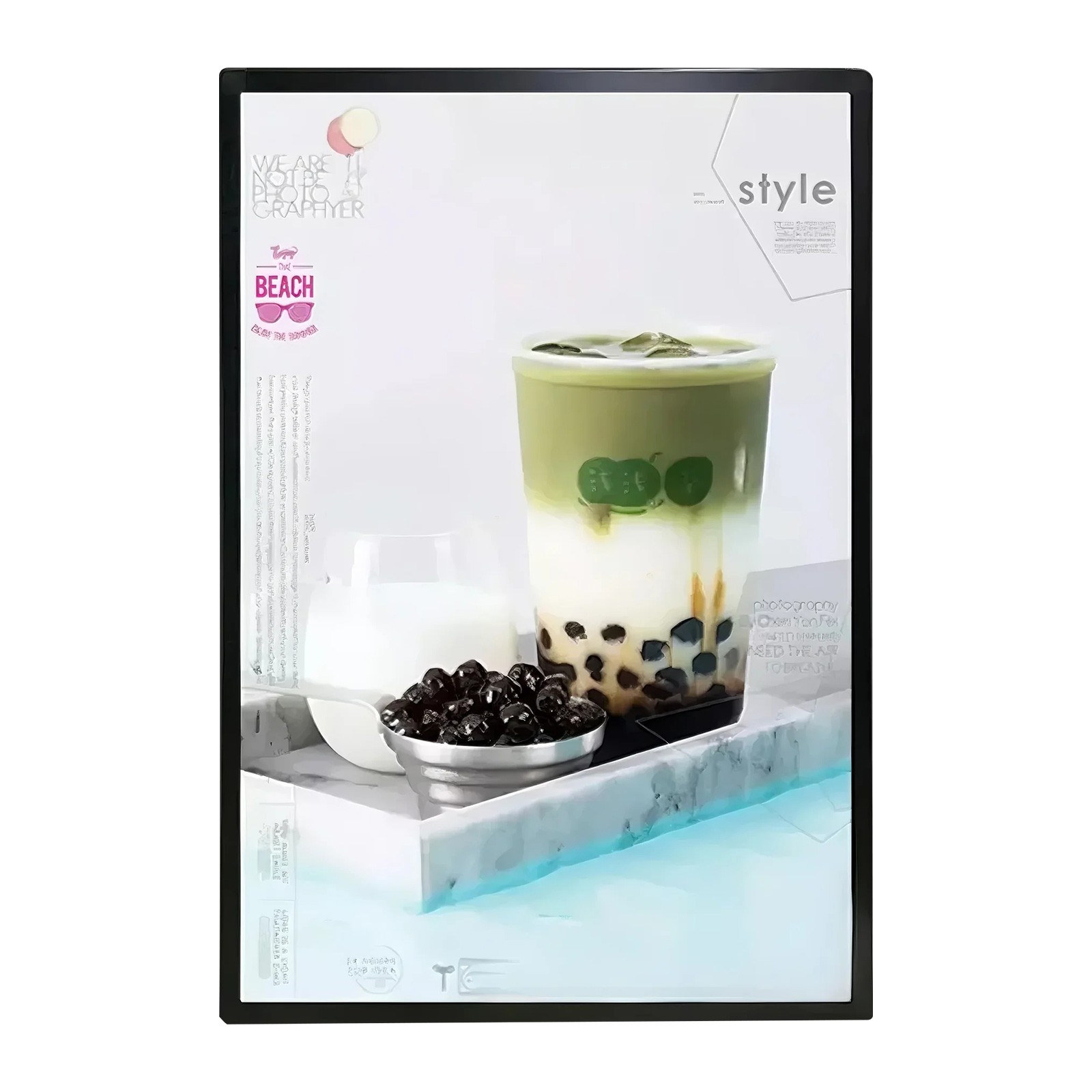 A3 Backlit Aluminum Movie Poster Frame Wall Mounted Advertising Display US Stock