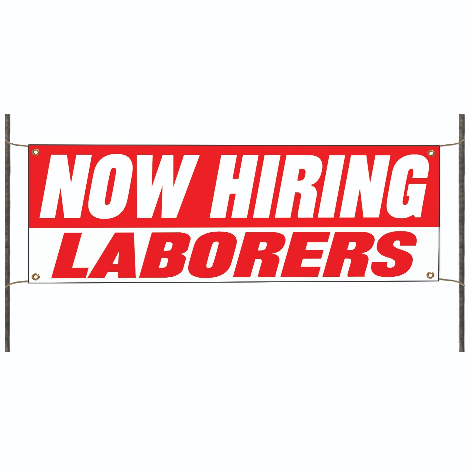 Now Hiring Laborers Work Employment Job Advertising Vinyl Banner Sign