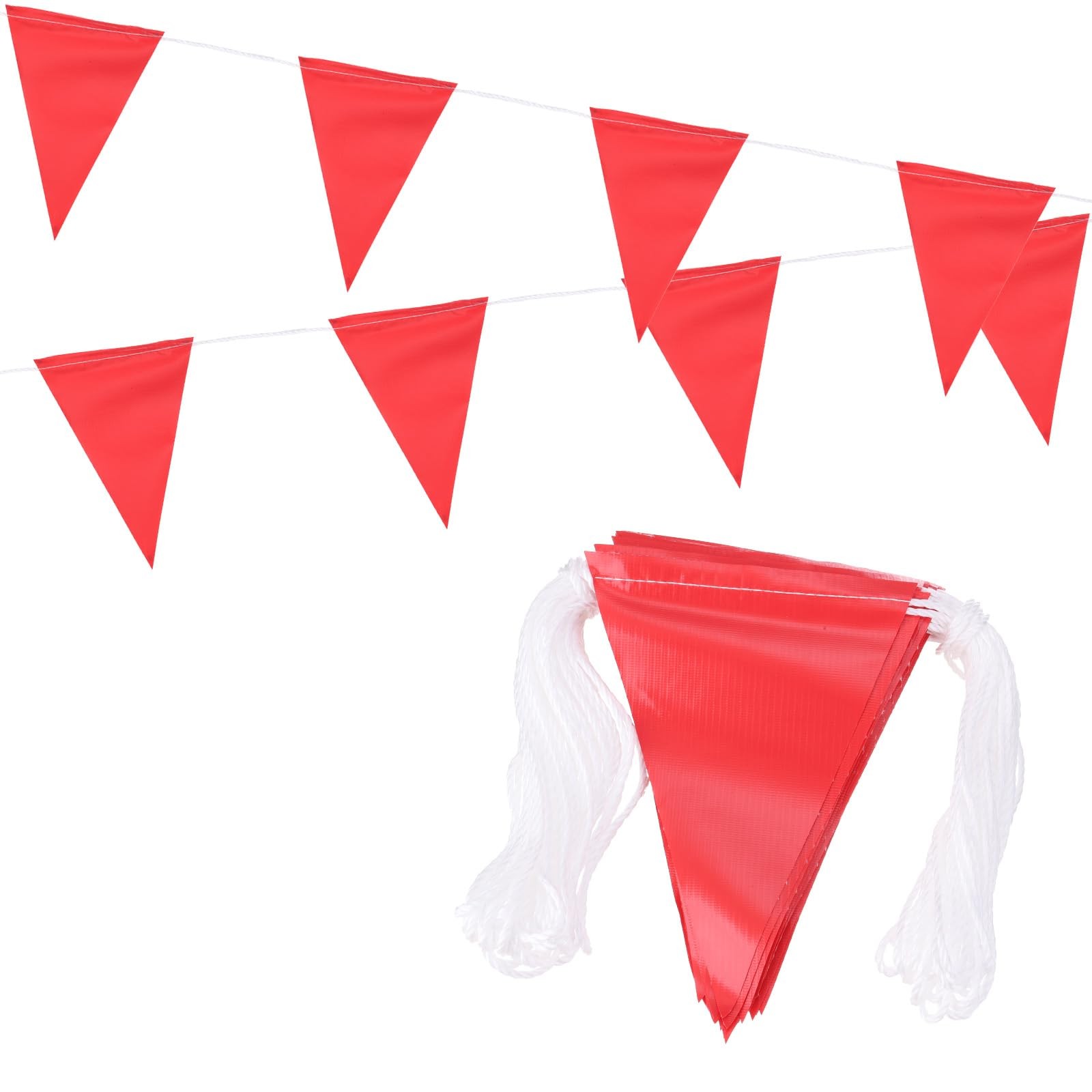 100ft Pennant Banner Flags, Warning Flagging Banner Safety Flag Barrier Signs…
