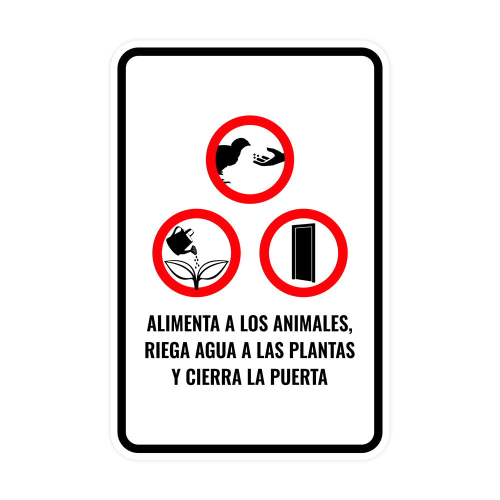 Portrait Round Plus Alimenta a los animales, riega agua a las plantas…..