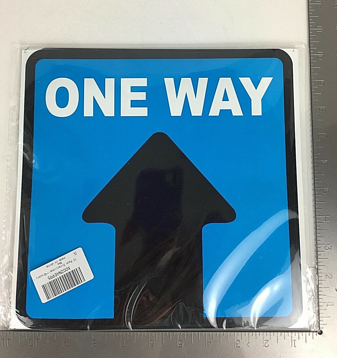 Pack Of 15 Directional Social Distance Decals Stickers 10” NEW in package