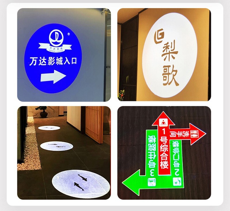 120W Waterproof Custom LED Logo GOBO Projector for Business AD Sign Store Lights