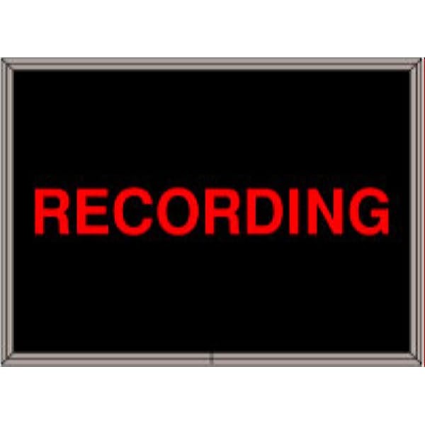 Signal-Tech 39364 SBL811R-A602/120-277VAC RECORDING Indoor Sign