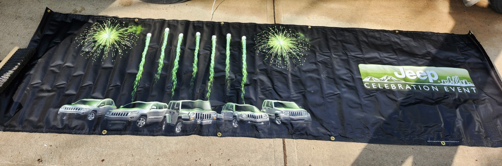 NOS JEEP Dealership Showroom Banner 117×36