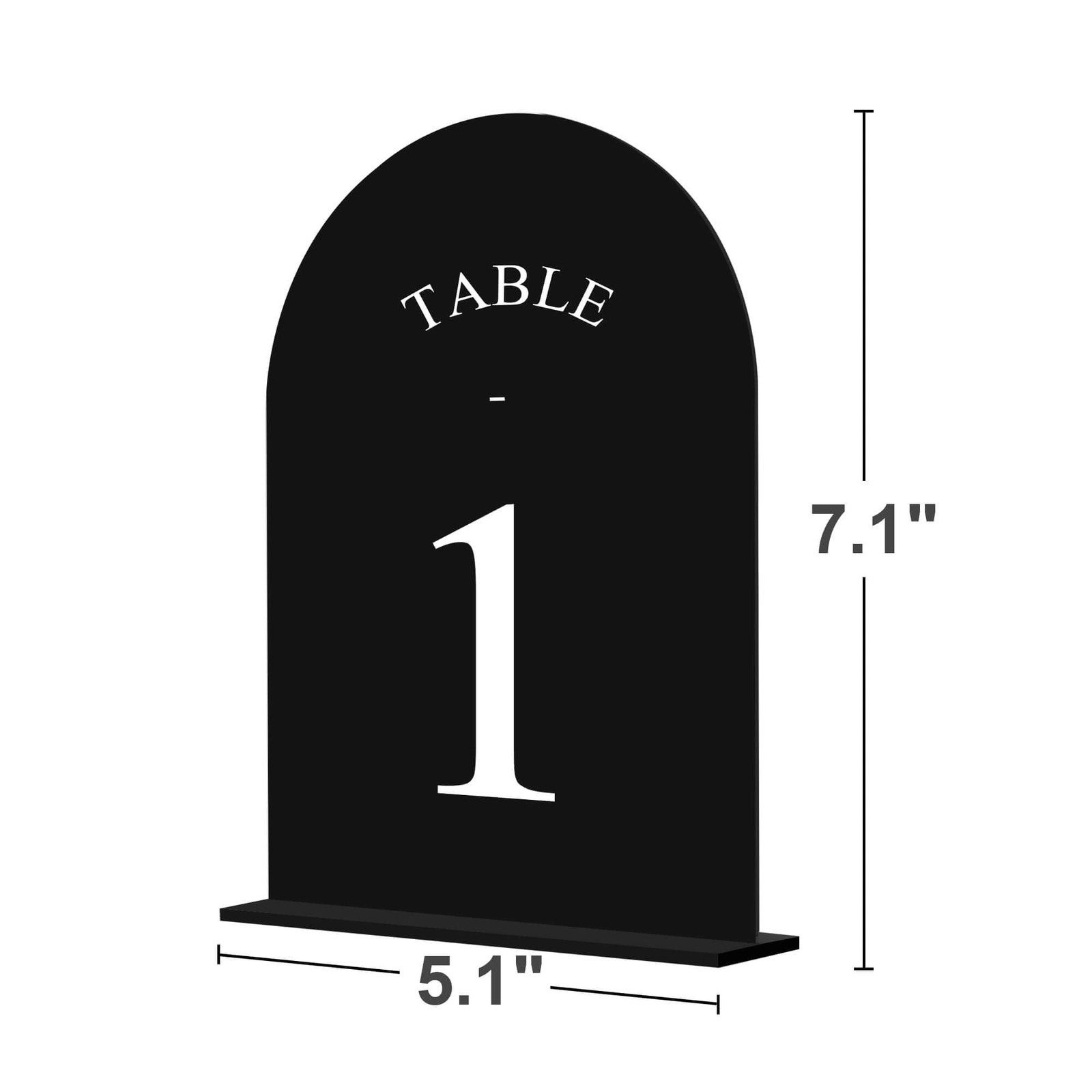 Arch Wedding Table Numbers 1-20 with Stands – Double-Sided Printed 5″ X 7″ Ac…