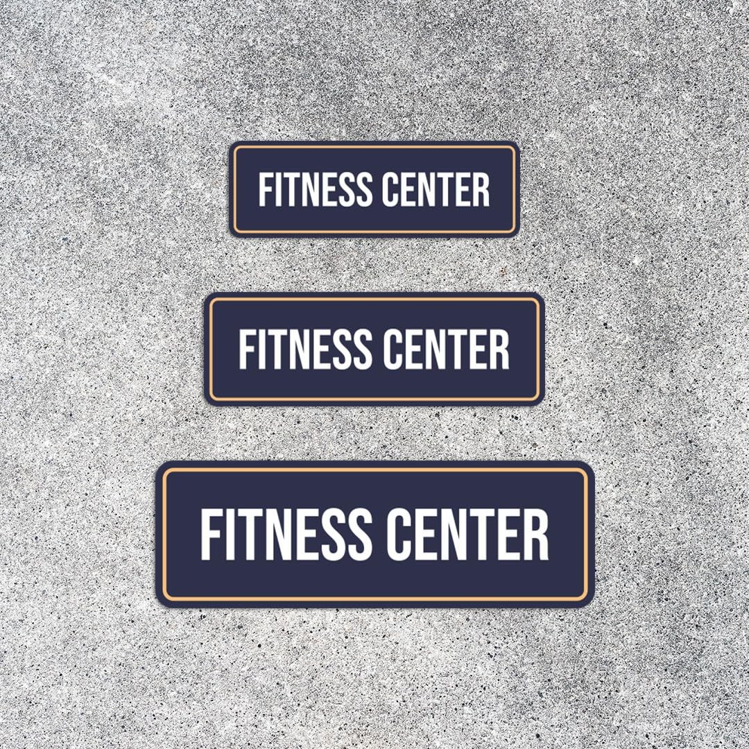 Standard Plus Fitness Center Door Wall Sign Large Hospitality Gym Signage Art
