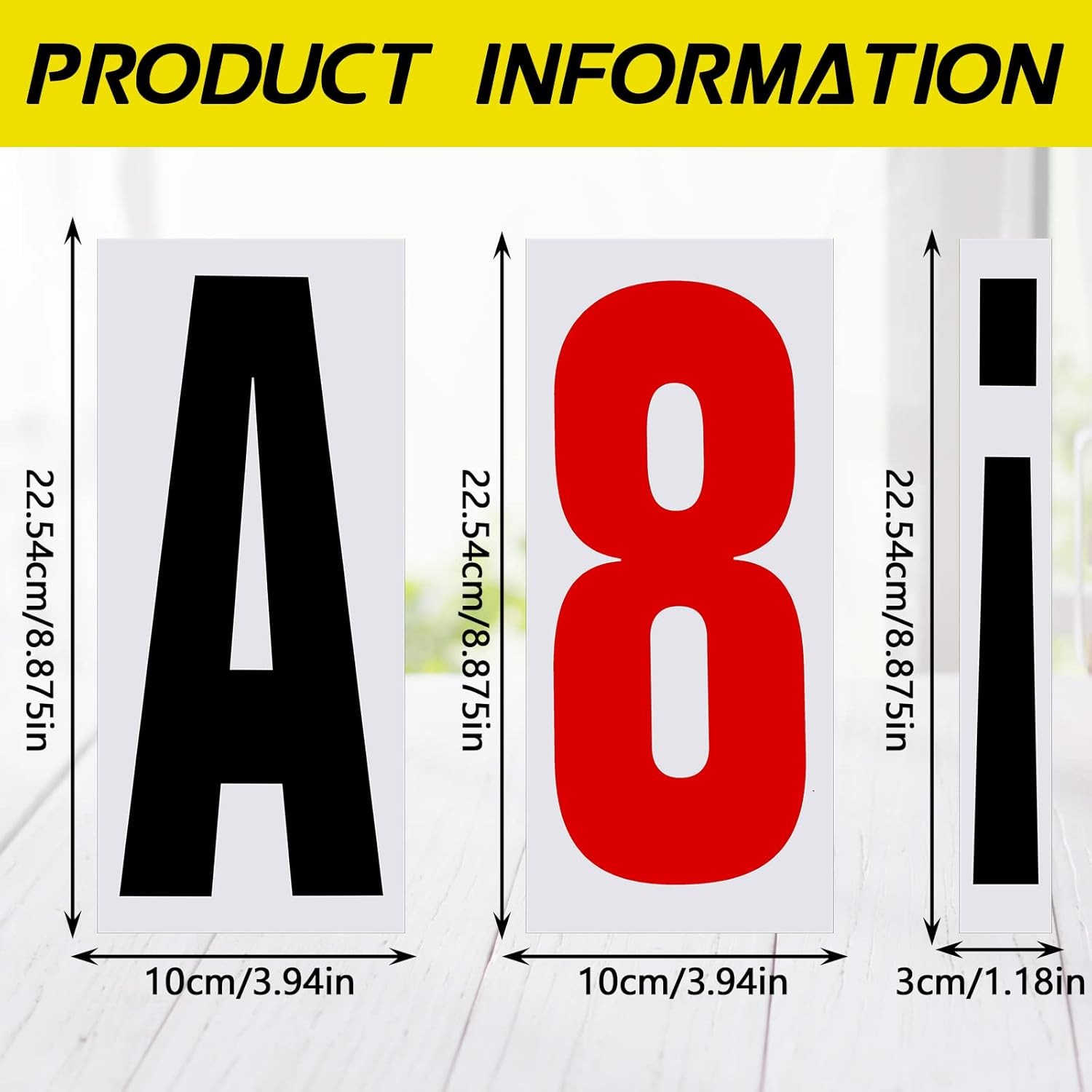 Jecery 400 Pcs Marquee Sign Letters Flexible Plastic 8 7/8 Inch