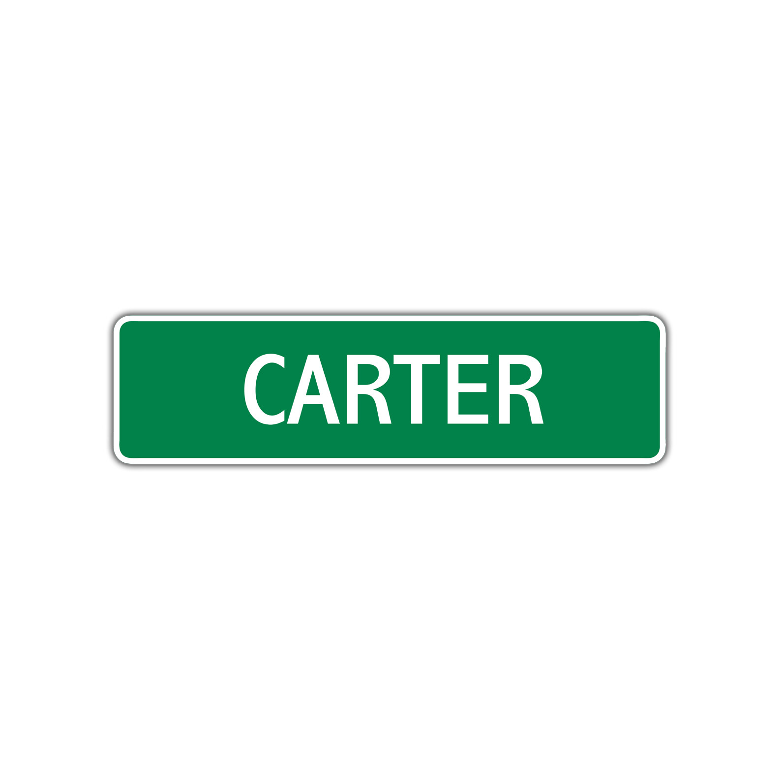 Carter Girls Name Letter Printed Label Art Decor Novelty Aluminum Metal Sign