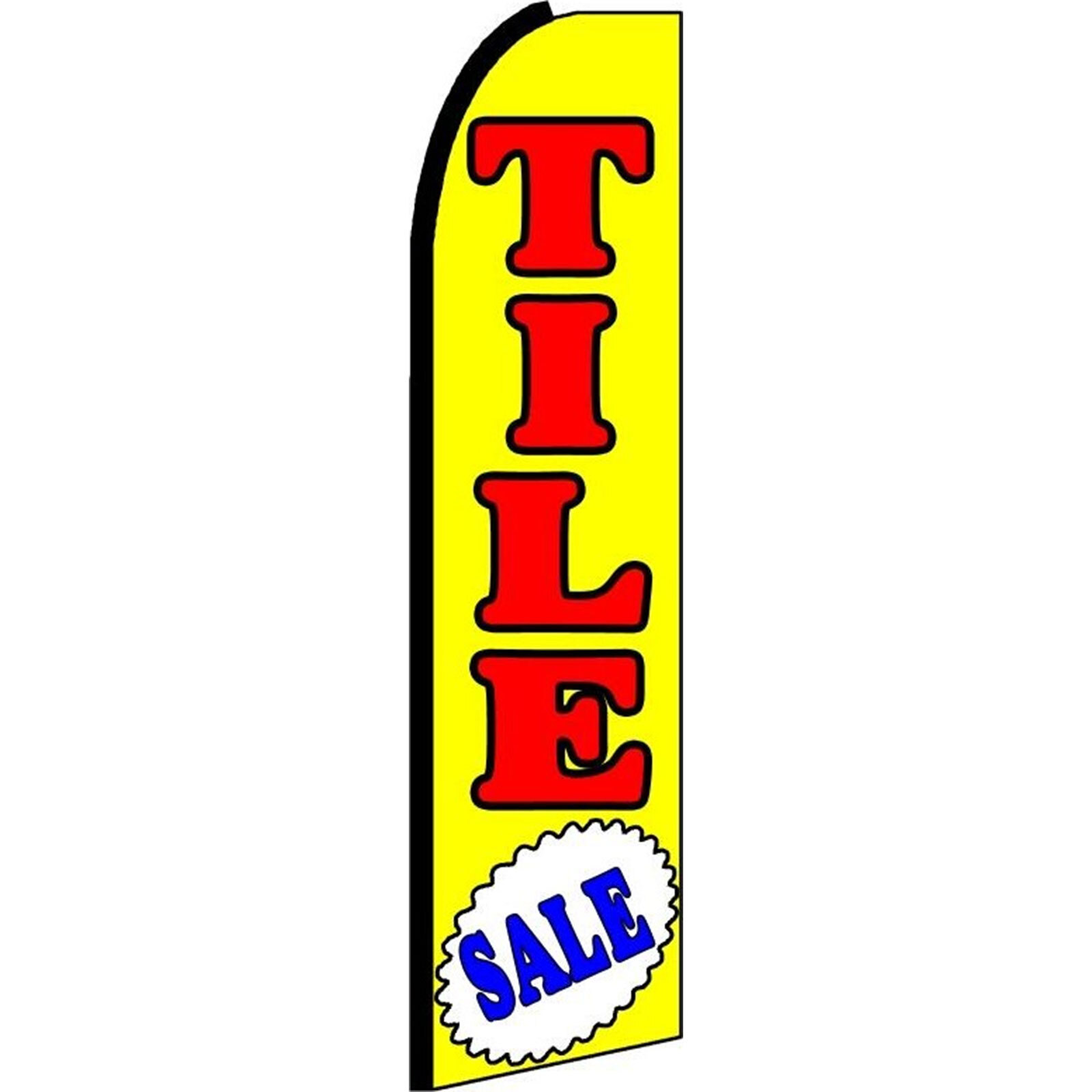 Tile Sale 3 ft X 11 1/2 ft Polyester Swooper Flag