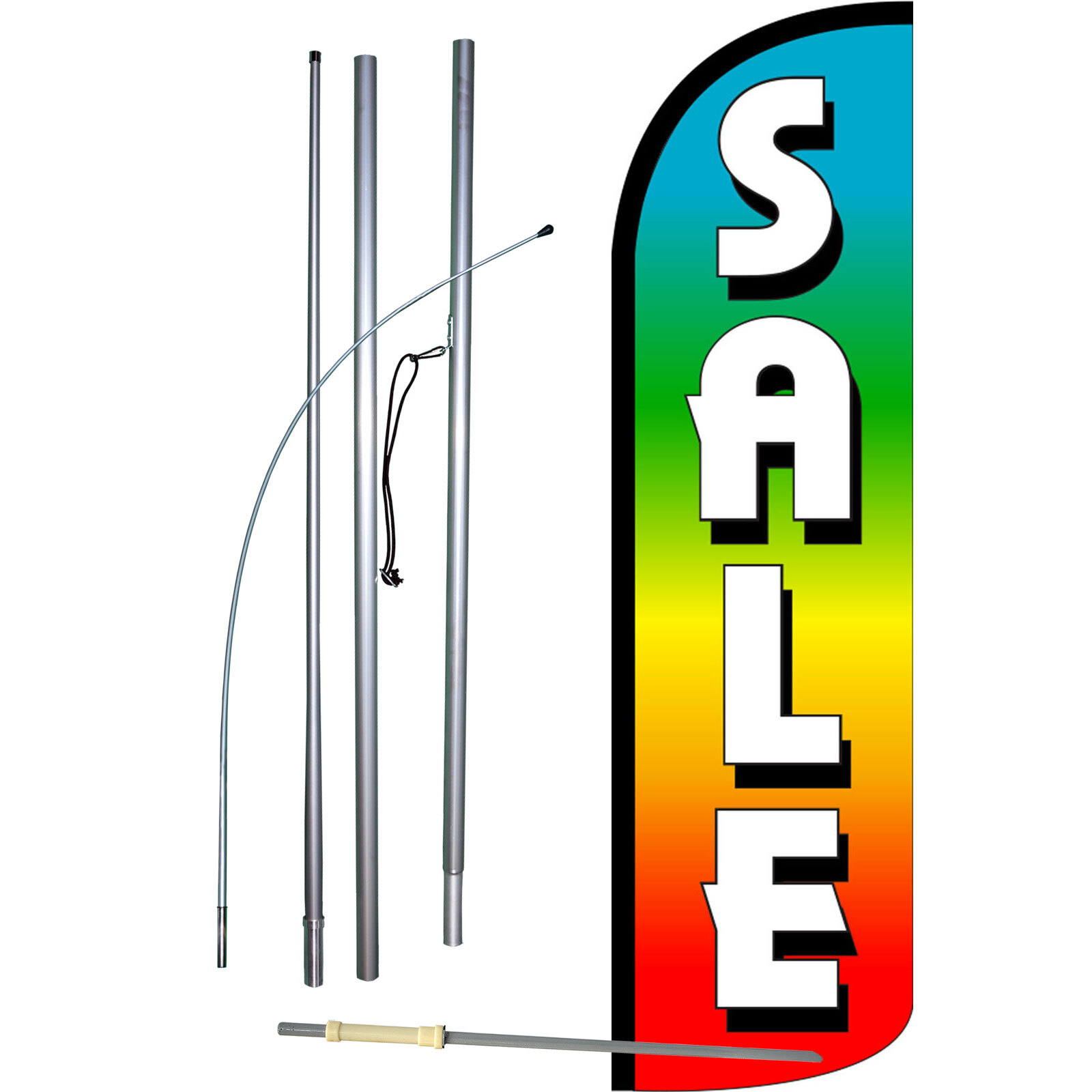 Sale Rainbow Complete Swooper Flag Bundle