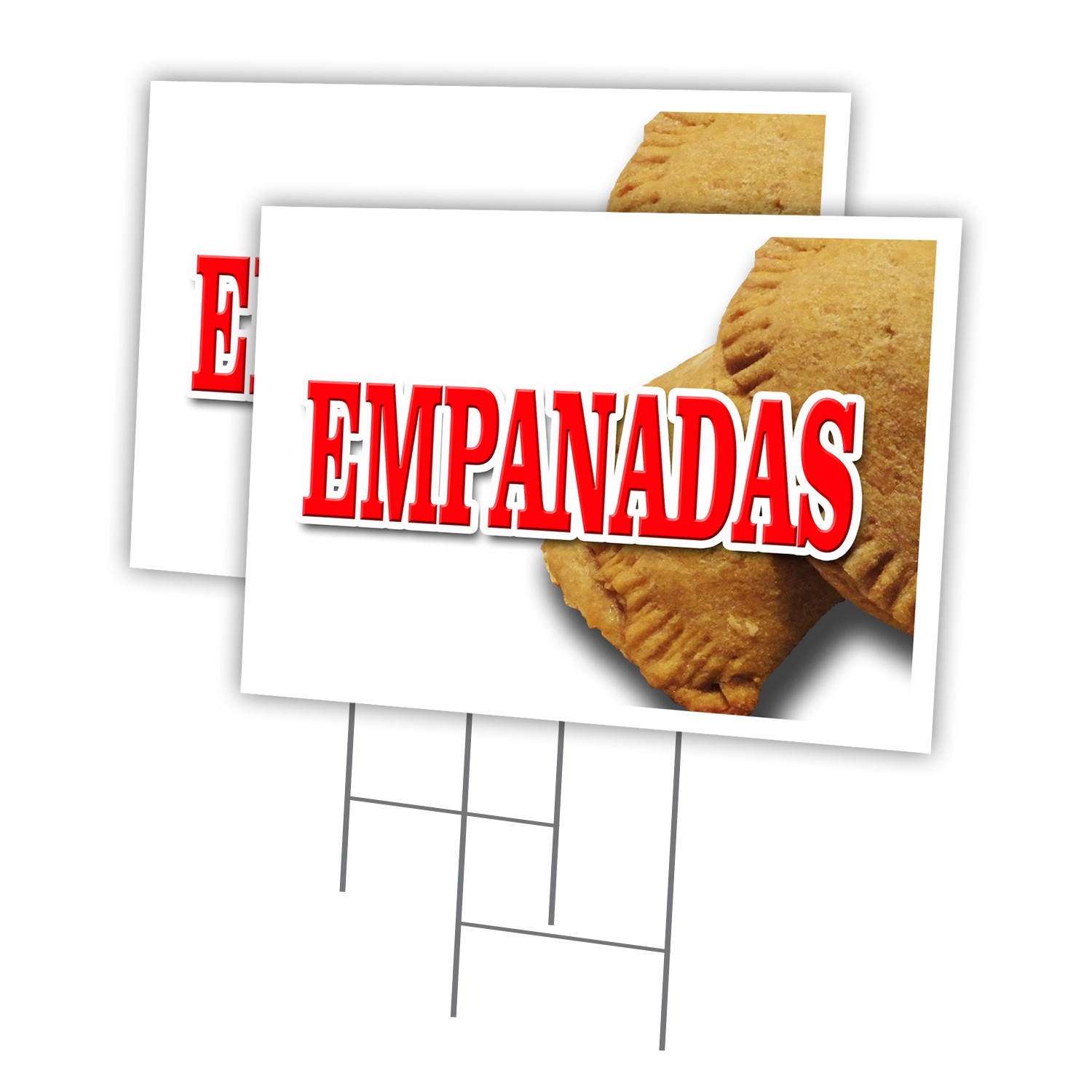 Empanadas Multi-Pack of Yard Signs & Stake outdoor plastic coroplast window