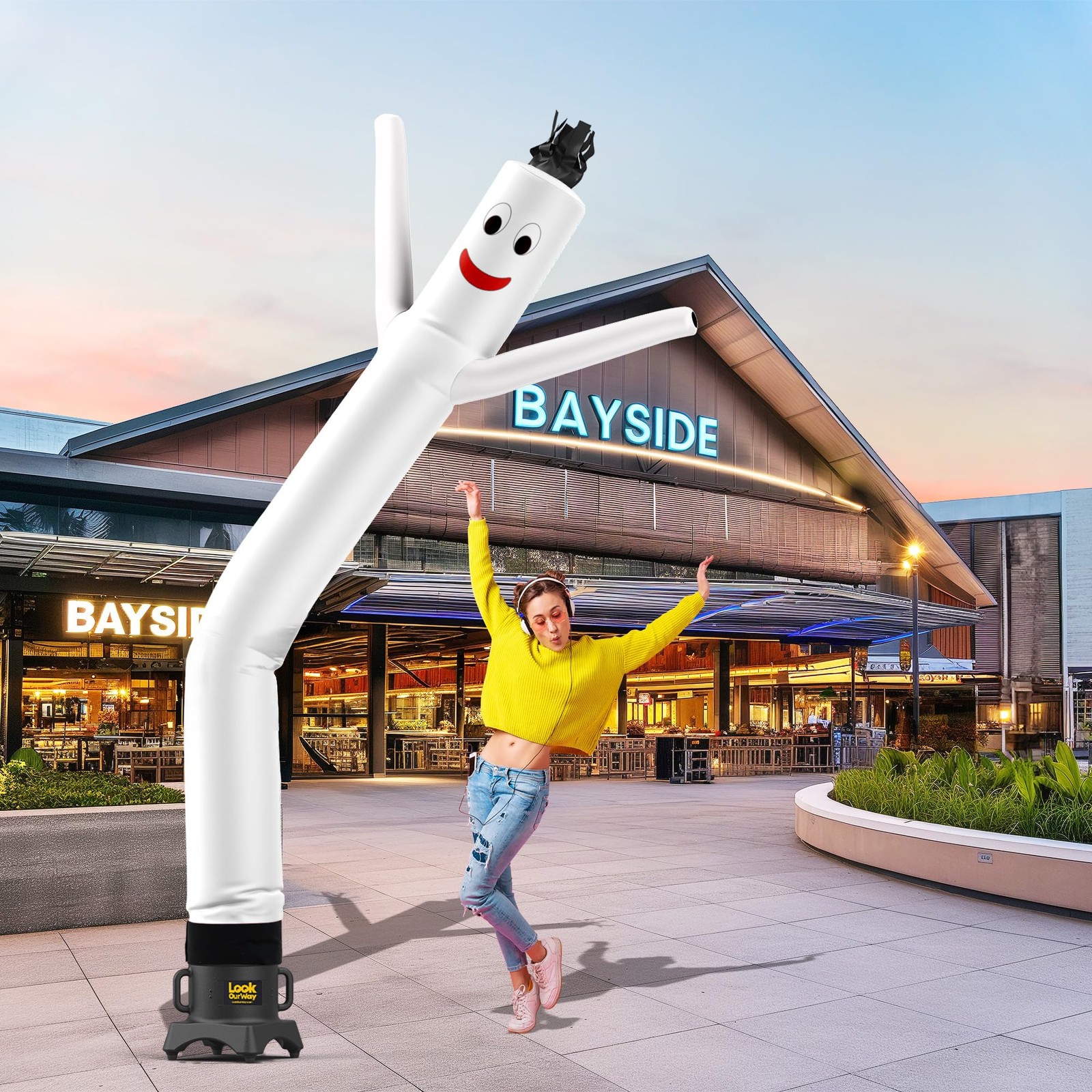 Lookourway Air Dancers Inflatable Tube Man Attachment – 10 Feet Tall Wacky