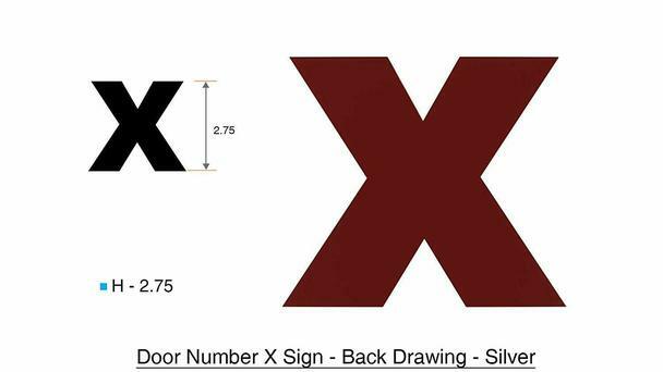 1 PCS – Apartment Number Sign/Mailbox Number Sign,. Letter X ….ref0420