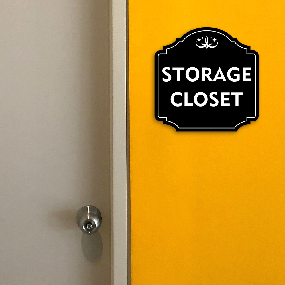 Heritage Plus Storage Closet Wall or Door Sign | Home Decor
