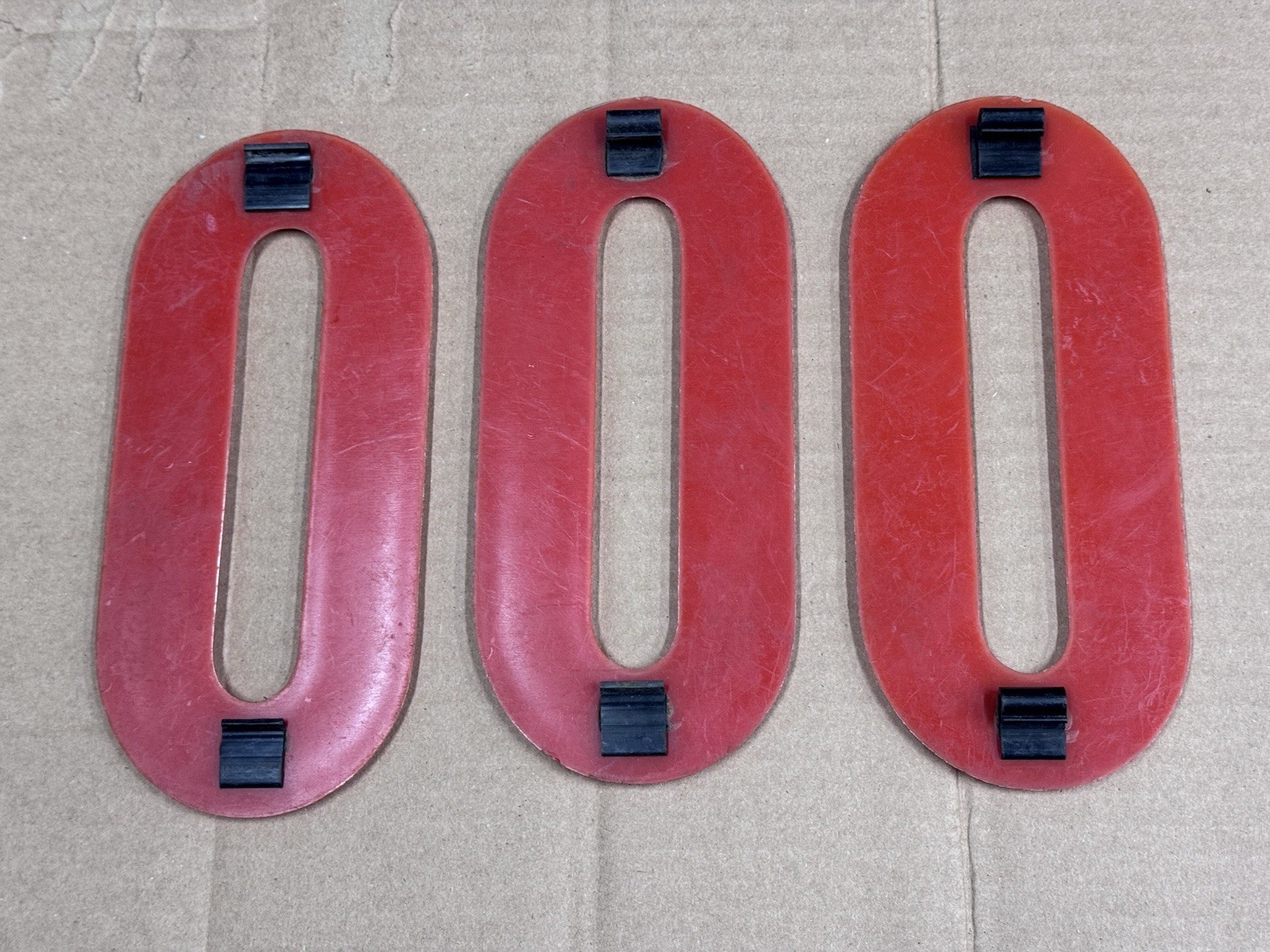 46 Vtg 8″ Red Plastic Marquee Number & Characters Retail Store Sign Grocery