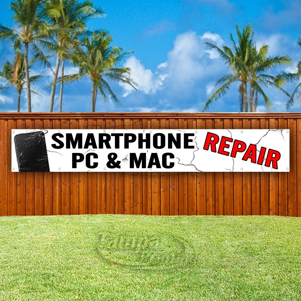 SMARTPHONE PC & MAC REPAIR Advertising Vinyl Banner Flag Sign USA XL02269