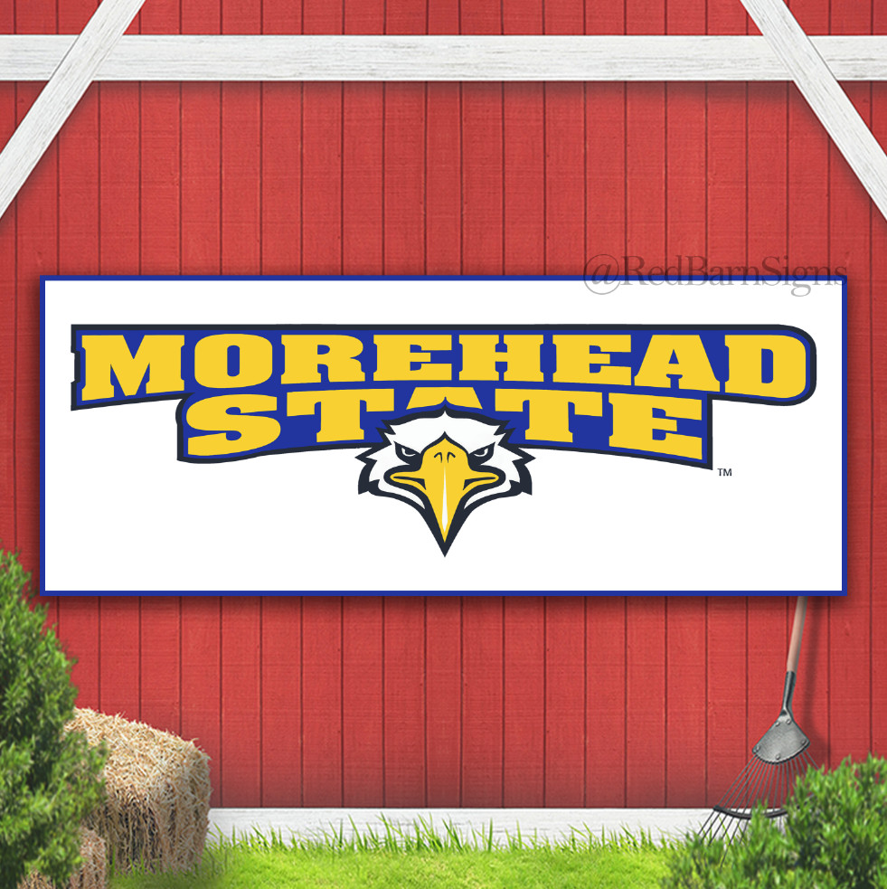 Morehead State Eagles Indoor Outdoor Banner Sign with grommets