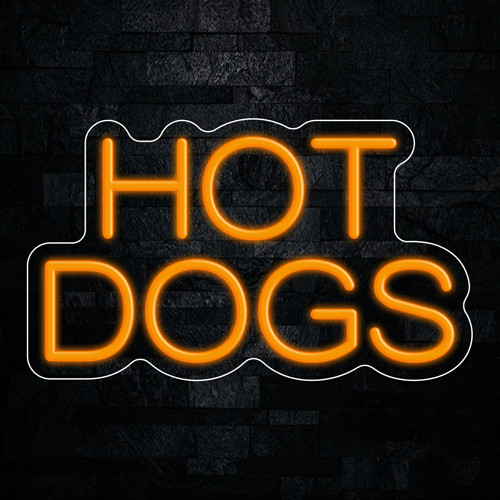 Hot Dogs LED Neon Sign 17″L x 10″H #33180