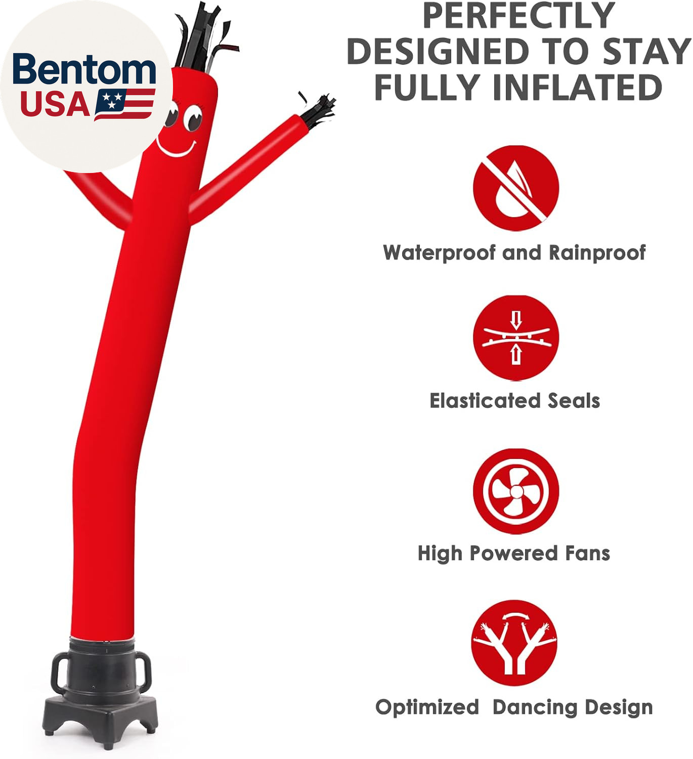 8FT Fly Puppet Dancer with 1/3Hp Blower Complete Set (RED)