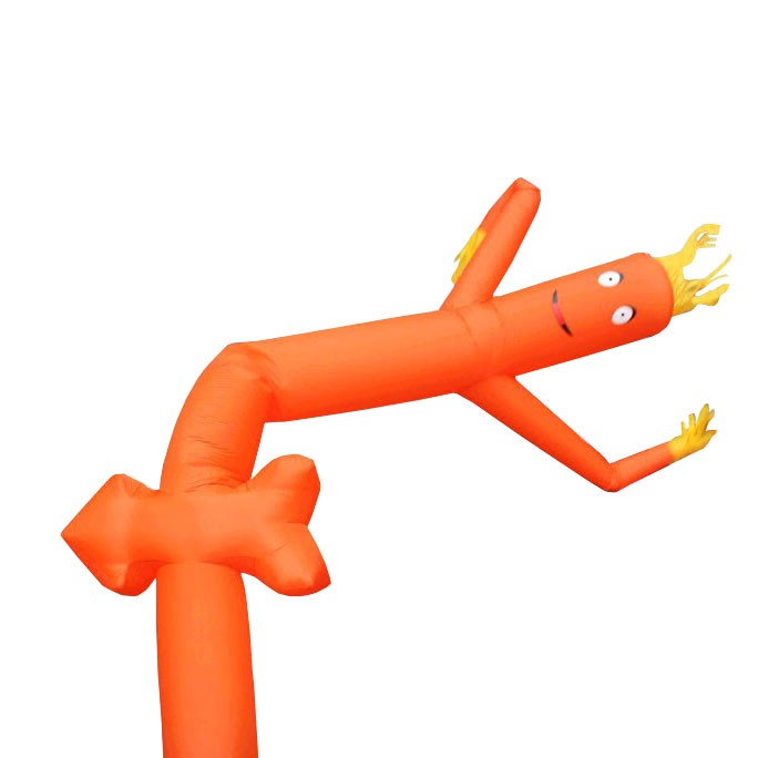 Advertising Inflatable Tube Man 12ft Blow Up Fly Guy Wavy Orange Arrow No Blower