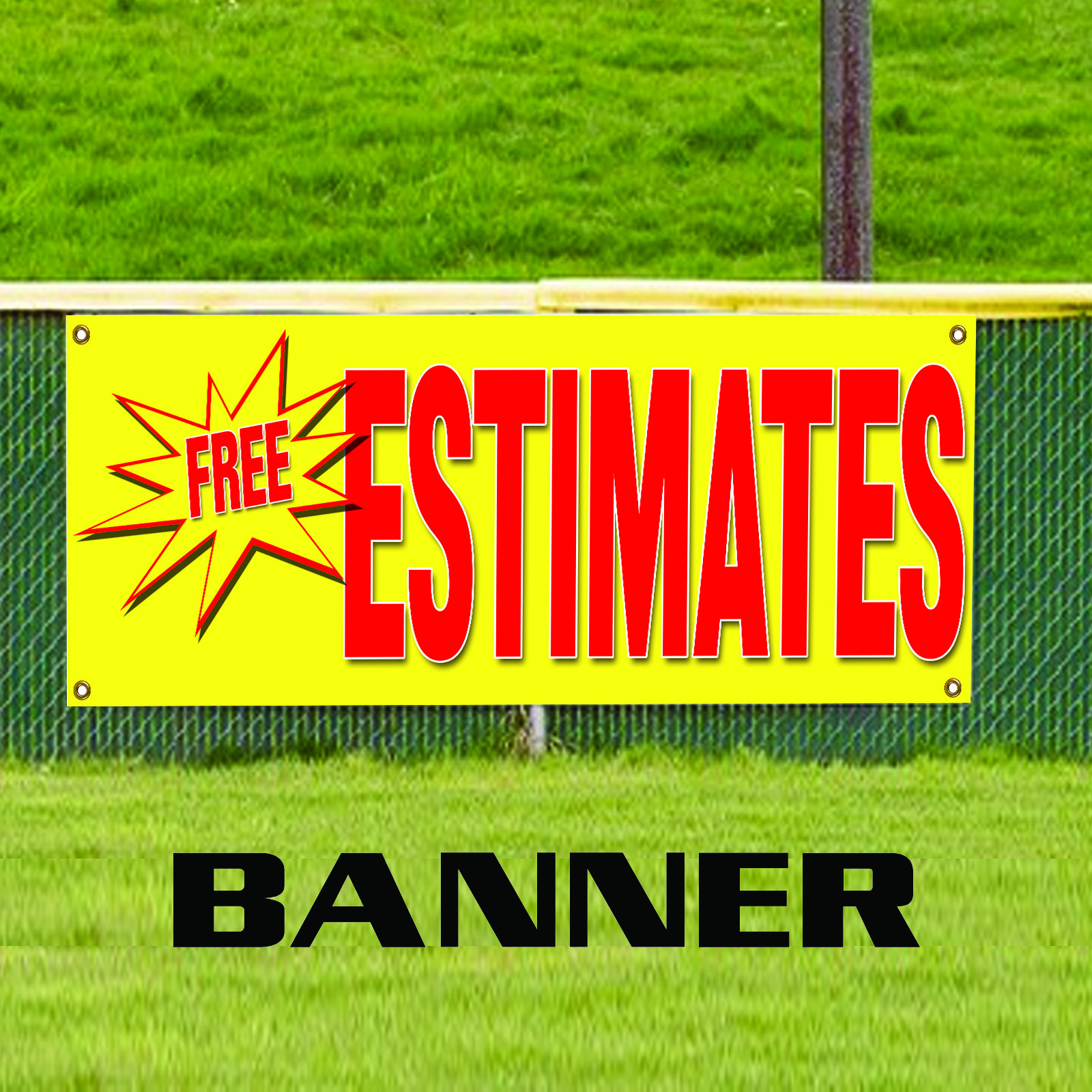 Free Estimates Auto Information Specifications Advertising Vinyl Banner Sign