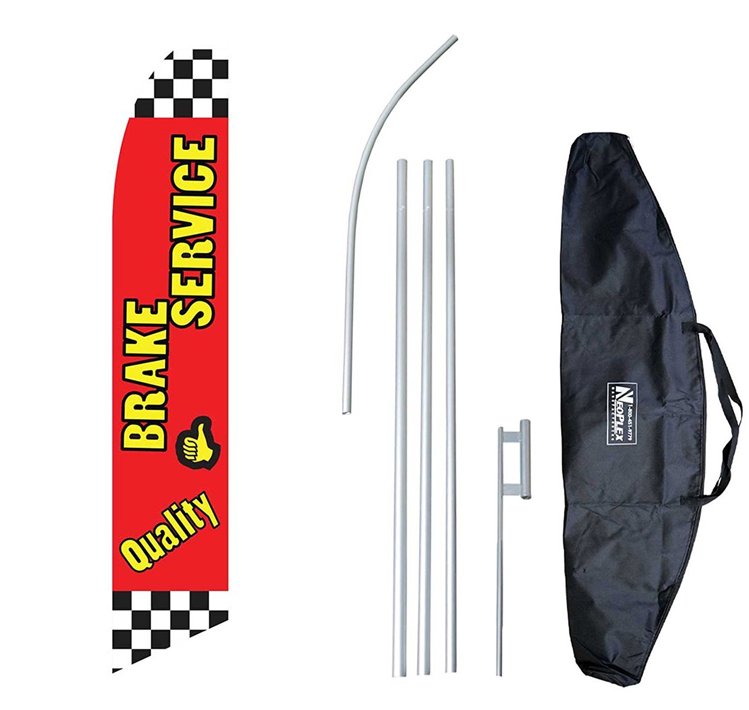 Break Service Banner Flag Sign Swooper Flutter Bag Kit Quality