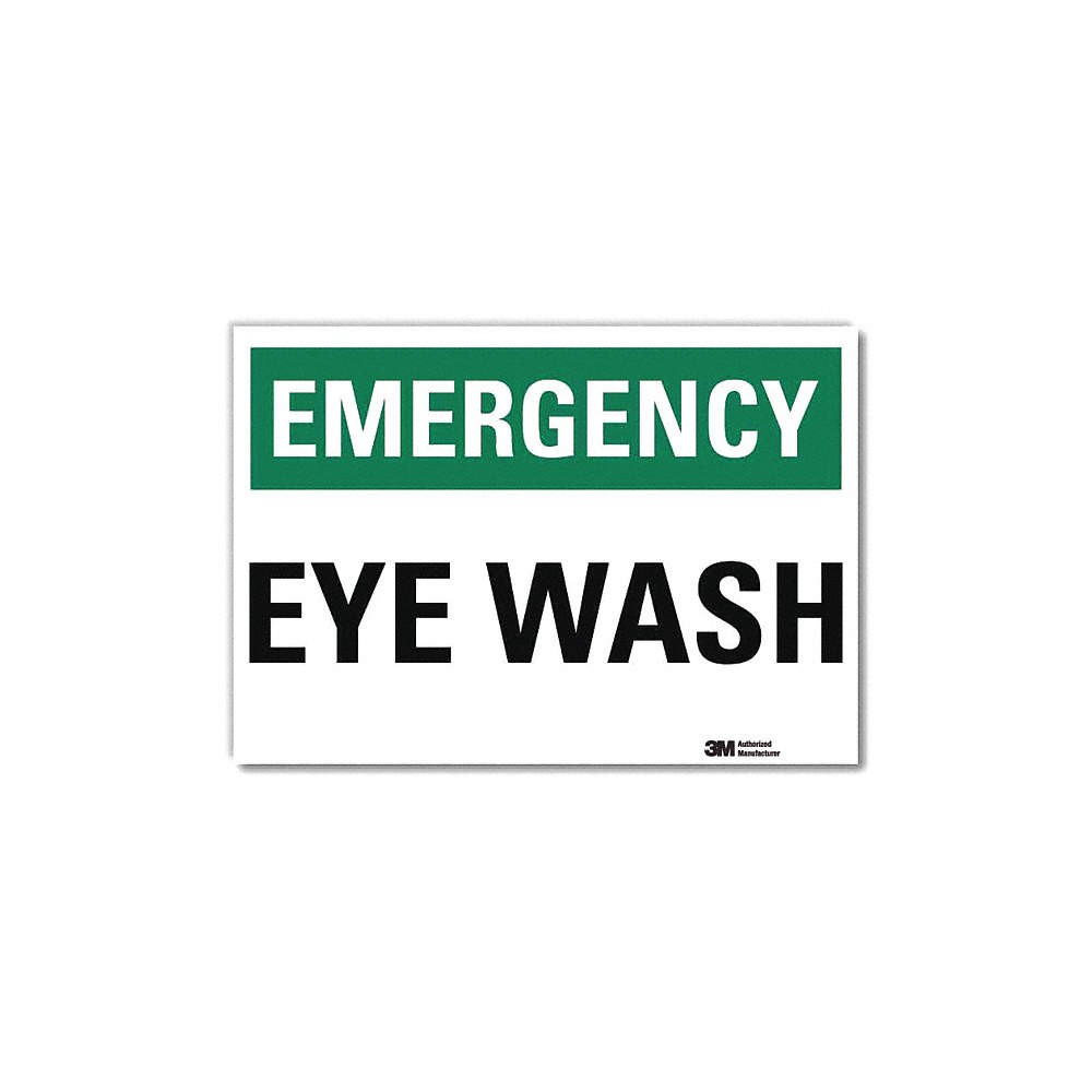 LYLE U7-1091-RD_14X10 Safety Decal,10x14in,Reflective Sheeting 34RJ22
