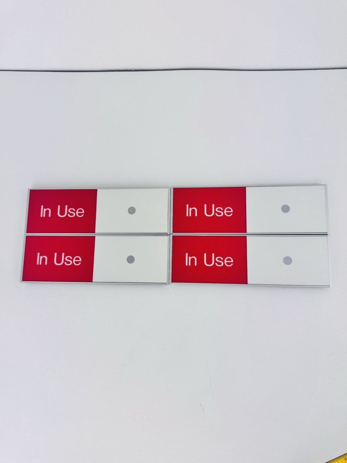 X4 Vacant Occupied Slider Door Sign 9×3 inch In Use Available Privacy Indicator