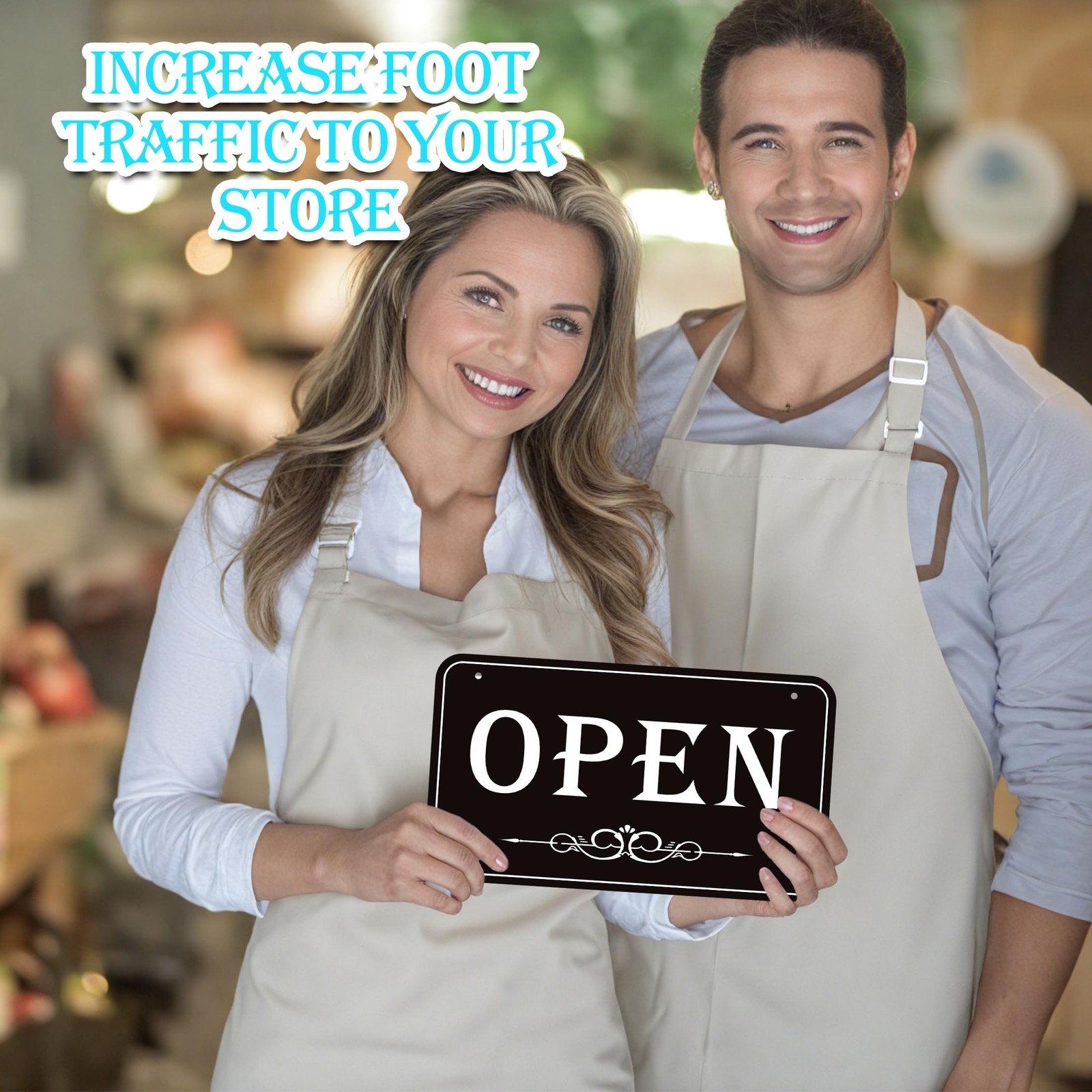 Open Closed Sign 12×6 Waterproof Double Sided Business Sign
