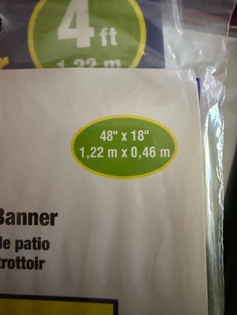 Brand-New HY-KO Add-Ons Big Banner Garage Sale 4FT Blue & Yellow