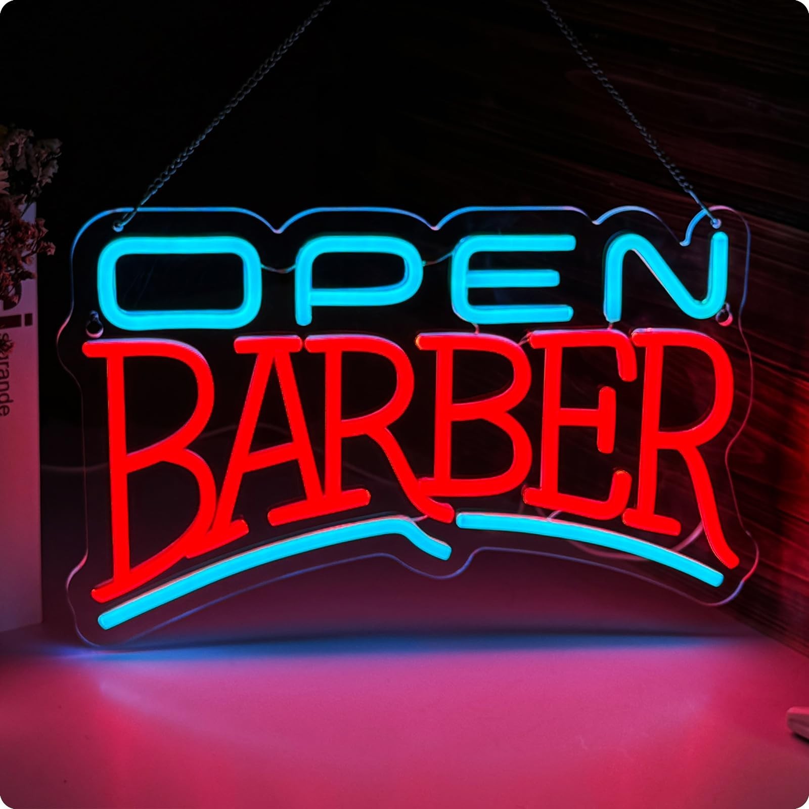 Barber Neon Sign Dimmable Barber led Sign for wall decor Barber Shops Hair Sa…