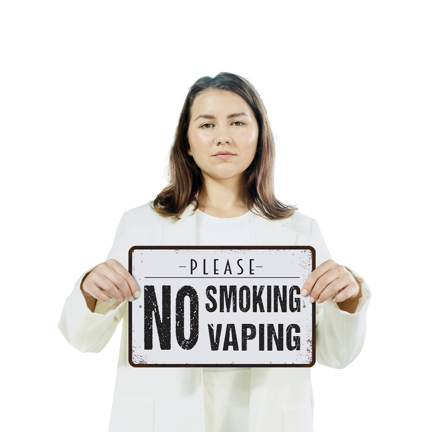 No Smoking No Vaping Sign Fresh Air Zone Durable Perfect for Entrances Patios