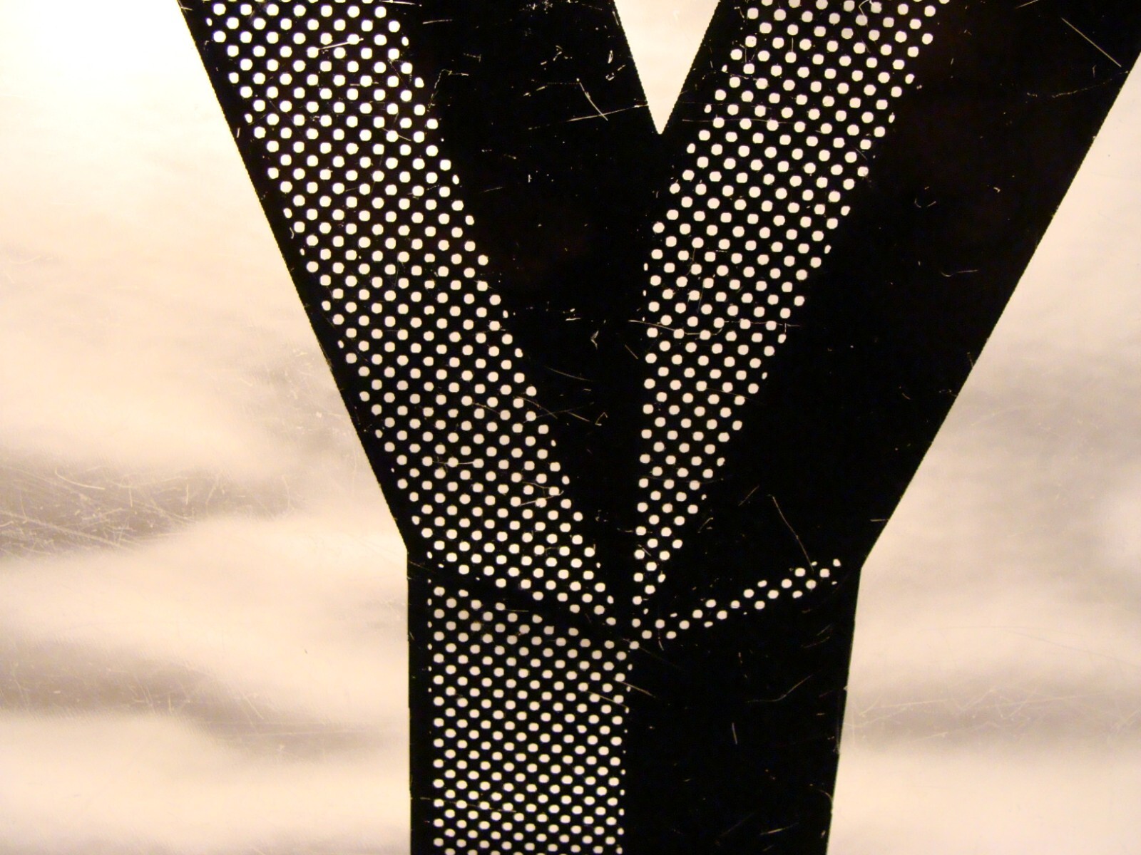E-Z Change 8″ Marquee Sign Letter 3-D Style Letter “Y” Used