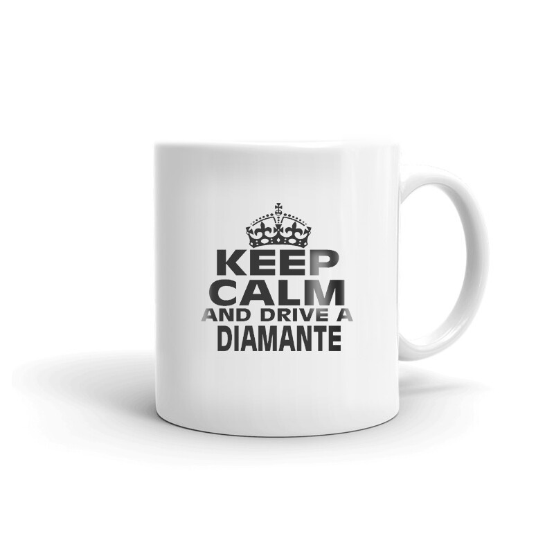 Keep Calm And Drive A Diamante Coffee Tea Ceramic Mug Office Work Cup Gift
