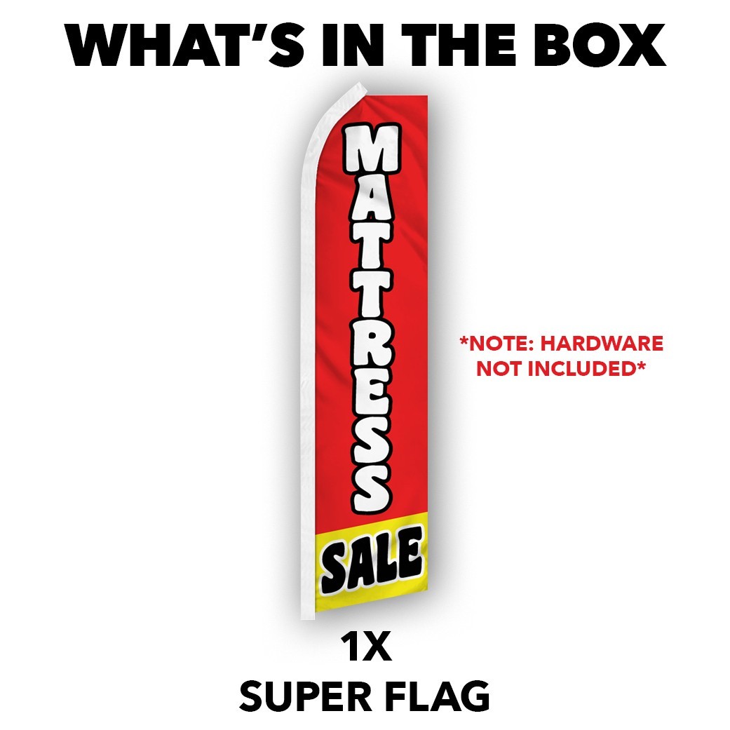 Mattress Sale Advertising Swooper Feather Flutter Flag Bed Sale