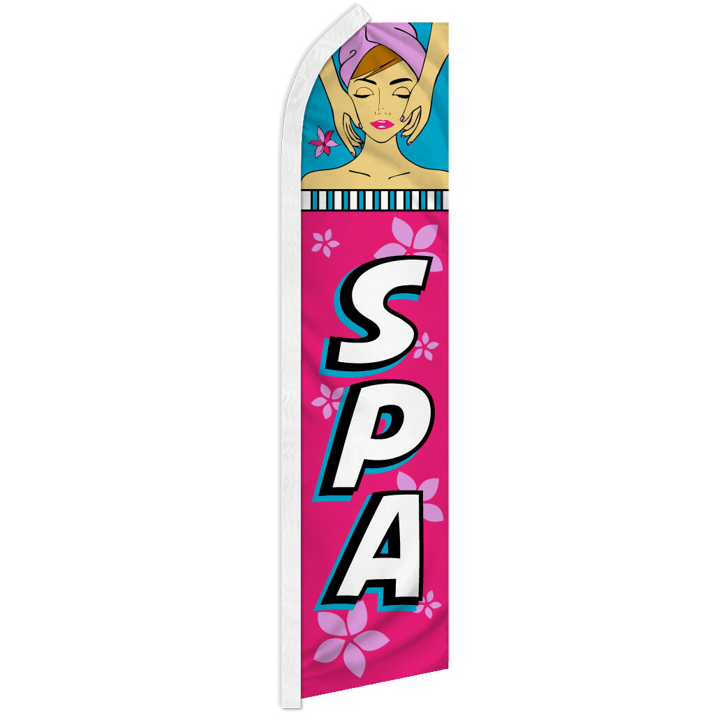 Spa Advertising Swooper Feather Flag Beauty Services