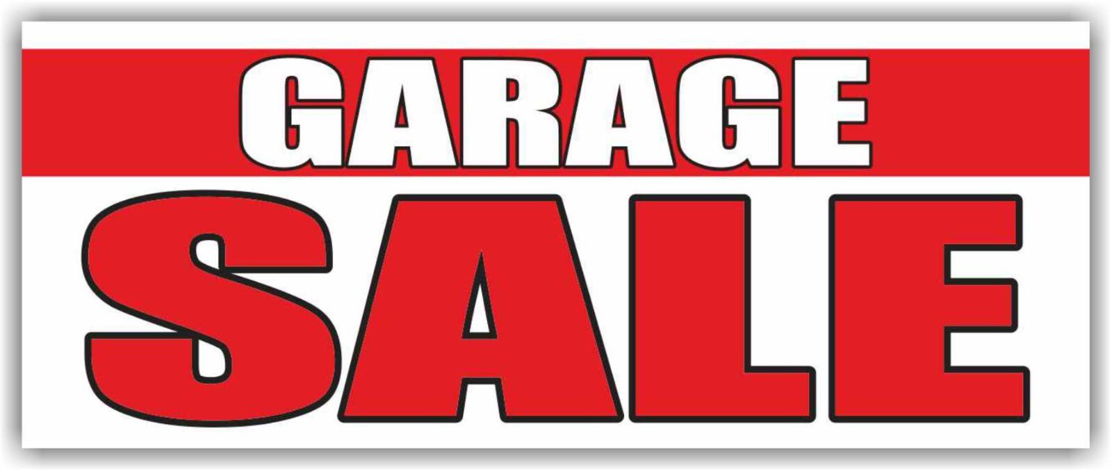 Garage Sale Advertising Banner Vinyl Sign Yard Sale Venta de garage Flea market