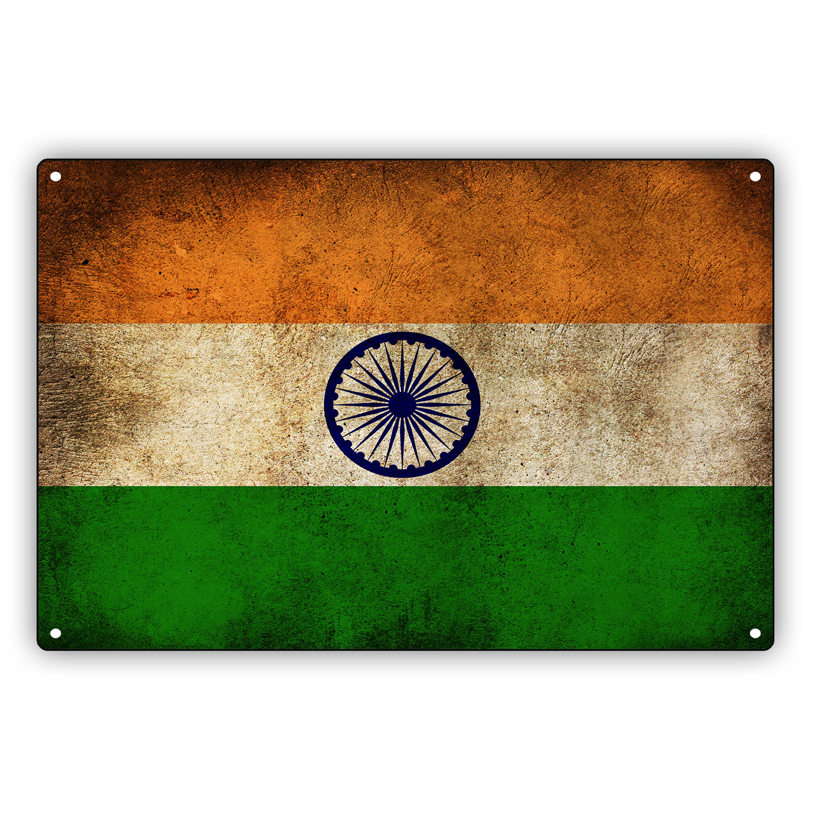 India Country Flag Vintage Sign Indian Gift Road Wall Aluminum Sign Plate