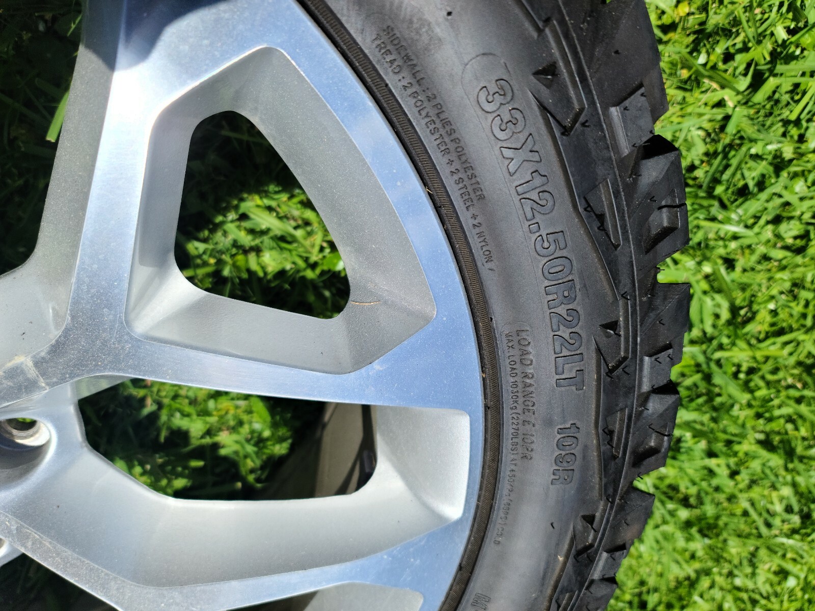 auto wheels rims mud grip 90% tread 22 inch snowflake replicas