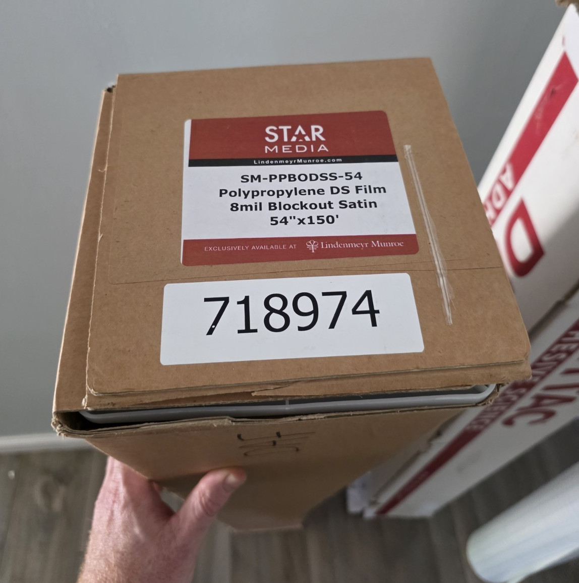 STARMEDIA Polypropylene 8mil Blockout Satin Film 54″ x 150′ drytac mounting film