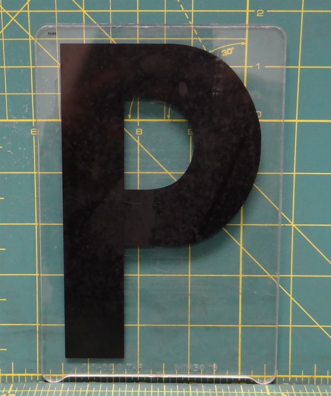 (P) 7″ x 4-1/2″ Acrylic Wagner Zip-Change Marquee Sign Changeable Letter