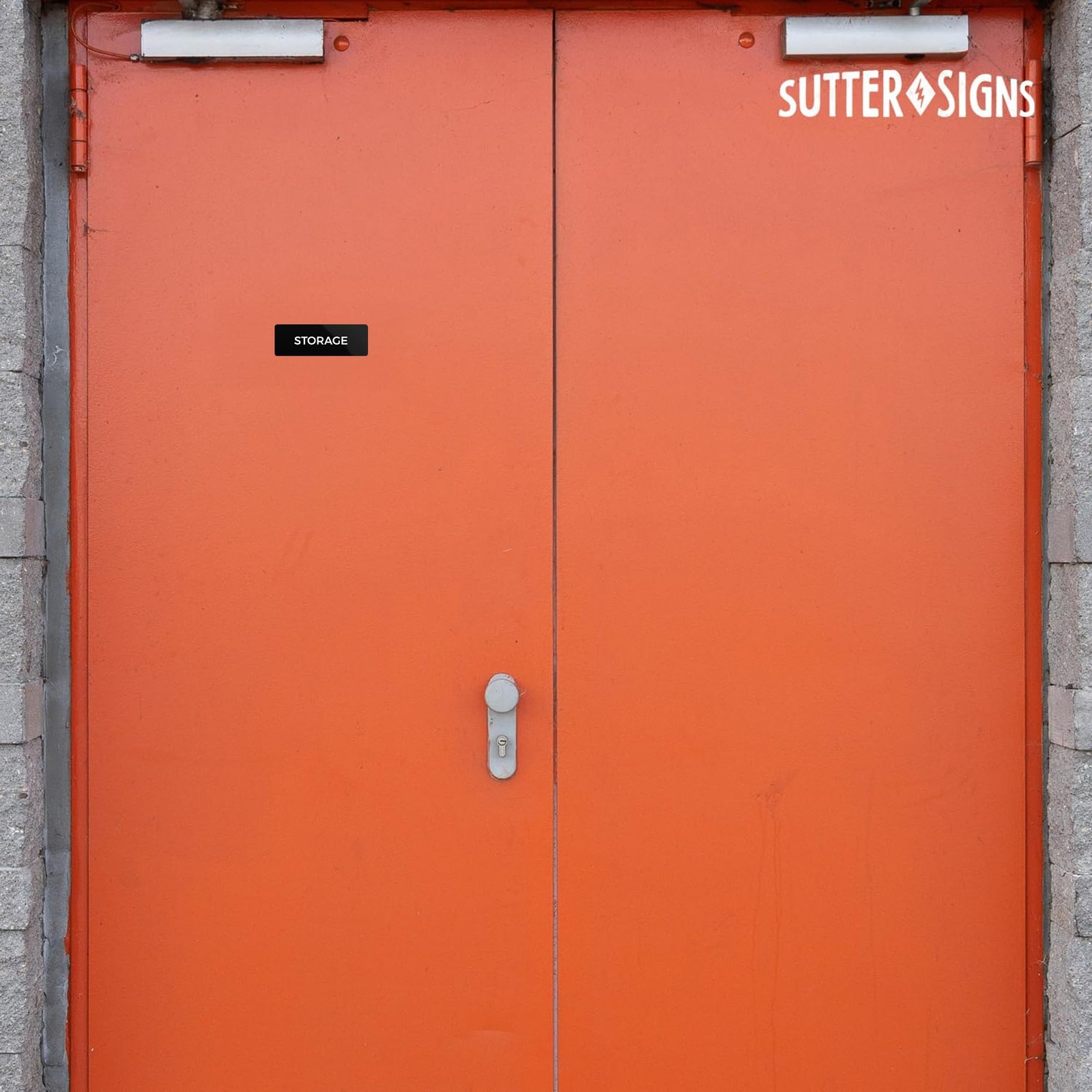 Storage Sign, Durable ABS Plastic with Full Adhesive Backing, Sign for Door o…