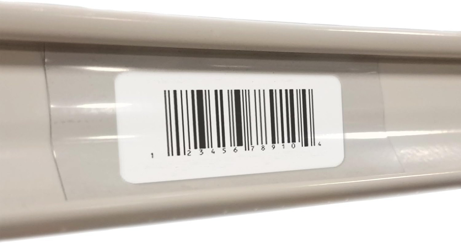 250 Clear Plastic Gondola Shelving Ticket Molding UPC Insert Strips 3″ X 1.25″