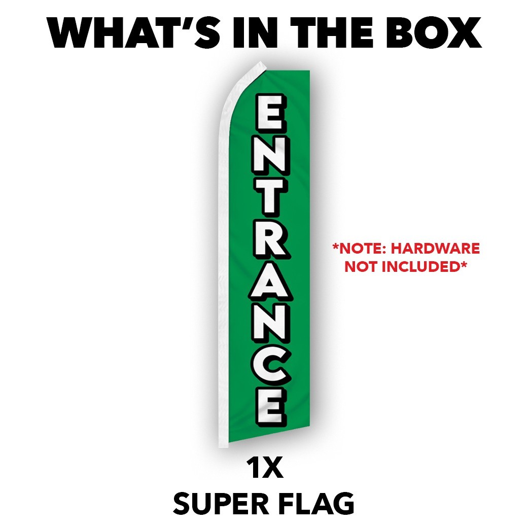 Entrance Advertising Swooper Feather Flutter Flag Event Sign