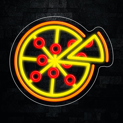 Pizza Neon LED Sign 15″L x 13″H #32628