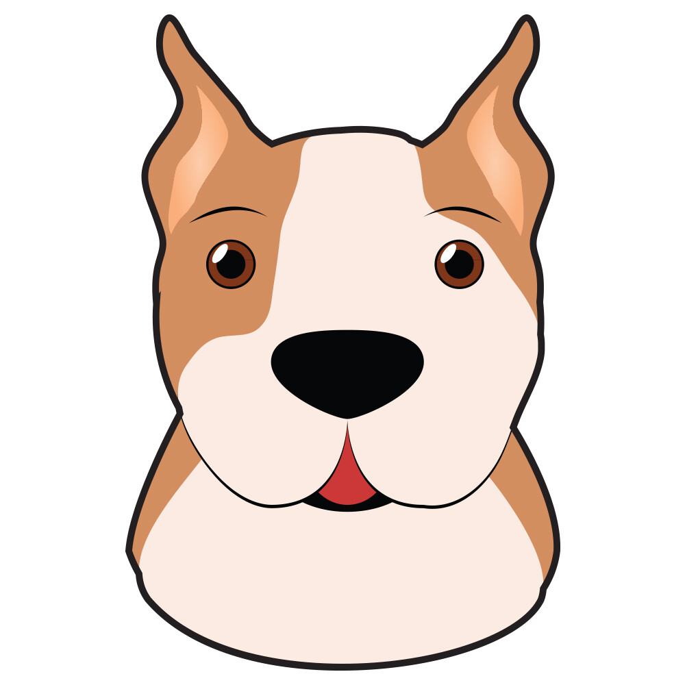American Staffordshire Terrier Dog Decal Dog Lover Decor Vinyl Sticker