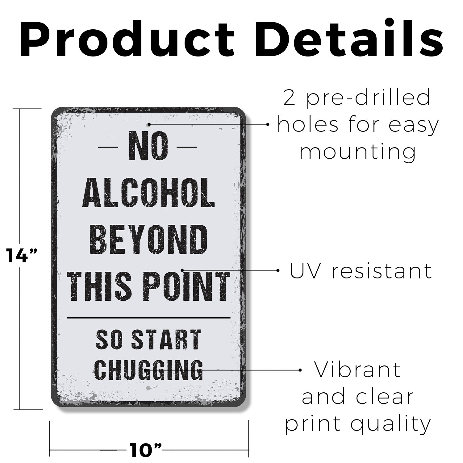 No Alcohol Beyond This Point Sign Sip Stops Here Perfect for Parks Event